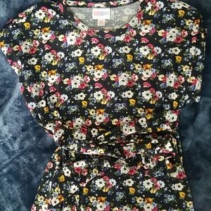 Lularoe Mitzi Work Tunic Top with Belt